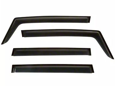 Rugged Ridge Front and Rear Window Visors; Matte Black (15-23 Jeep Renegade BU)