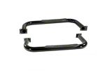 Rugged Ridge 3-Inch Round Tube Side Step Bars; Textured Black (76-86 Jeep CJ7)
