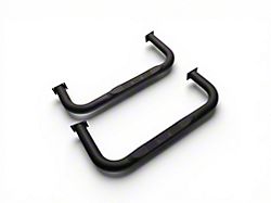 Rugged Ridge 3-Inch Round Tube Side Step Bars; Textured Black (76-86 Jeep CJ7)