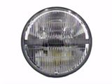 Rugged Ridge 7-Inch Sealed Beam LED Headlight; Chrome Housing; Clear Lens (76-86 Jeep CJ7; 97-18 Jeep Wrangler TJ & JK)