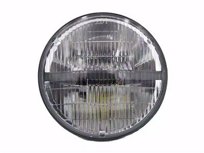Rugged Ridge 7-Inch Sealed Beam LED Headlight; Chrome Housing; Clear Lens (76-86 Jeep CJ7; 97-18 Jeep Wrangler TJ & JK)
