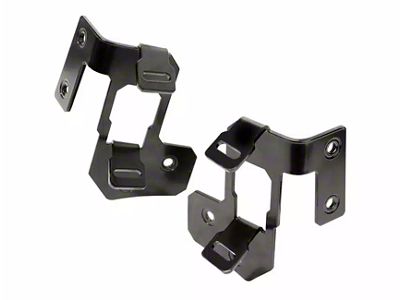 Rugged Ridge A-Pillar Light Mount Kit; Black (07-18 Jeep Wrangler JK)
