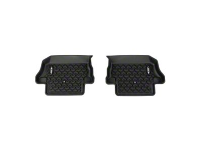 Rugged Ridge All-Terrain Rear Floor Liner; Black (18-25 Jeep Wrangler JL 2-Door, Excluding 4xe)