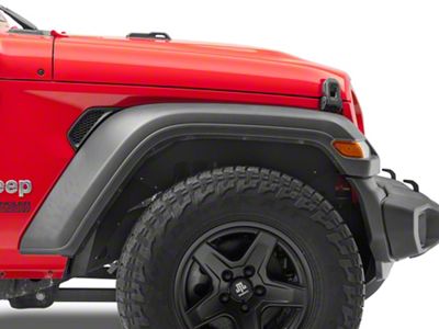 Rugged Ridge Aluminum Front Inner Fender Liners; Black (18-25 Jeep Wrangler JL)