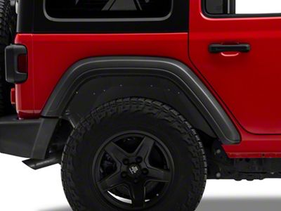 Rugged Ridge Aluminum Rear Inner Fender Liners; Black (18-25 Jeep Wrangler JL)