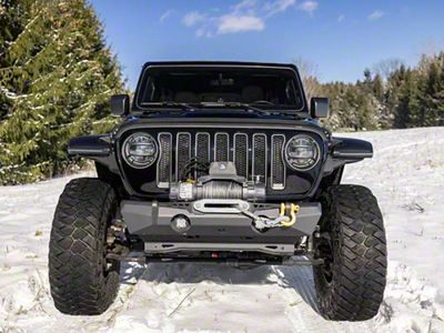 Rugged Ridge Body Armor Hood Guard; Black (18-25 Jeep Wrangler JL)