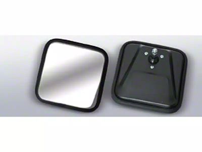 Rugged Ridge CJ Style Door Mirror Head; Black (76-86 Jeep CJ7)