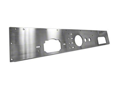 Rugged Ridge Dash Panel with Holes; Stainless Steel (76-86 Jeep CJ5 & CJ7)