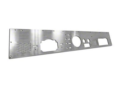 Rugged Ridge Dash Panel with Pre-Cut Holes; Stainless Steel (76-86 Jeep CJ5 & CJ7)