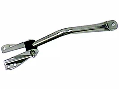 Rugged Ridge Door Mirror Arm Kit; Stainless Steel; Driver Side (76-86 Jeep CJ7)