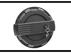 Rugged Ridge Elite Locking Fuel Door; Black (18-25 Jeep Wrangler JL, Excluding Diesel)