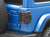 Rugged Ridge Elite Tail Light Guards; Textured Black (18-25 Jeep Wrangler JL with Factory LED Tail Lights and Blind Spot Monitoring, Excluding Rubicon 392)