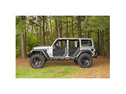 Rugged Ridge Fortis Front and Rear Tube Door Covers; Black (18-24 Jeep Wrangler JL 4-Door)