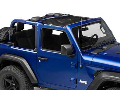 Rugged Ridge Front Eclipse Sun Shade; Black (18-25 Jeep Wrangler JL 2-Door)