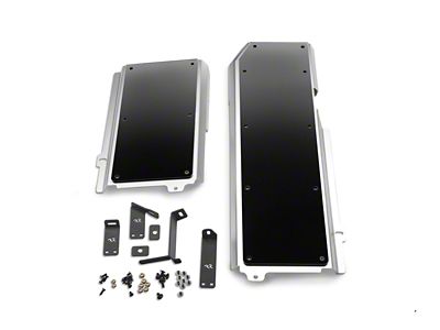 Rugged Ridge Gas Tank and Exhaust Skid Plates; Black (18-25 3.6L Jeep Wrangler JL 4-Door)