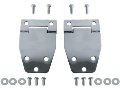 Rugged Ridge Hard Top Liftgate Hinge Kit; Stainless Steel (76-86 Jeep CJ7)