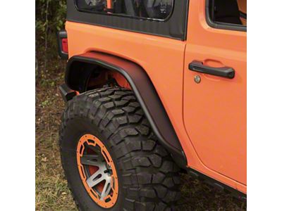 Rugged Ridge HD Steel Tube Fender Flares; Rear (18-25 Jeep Wrangler JL)
