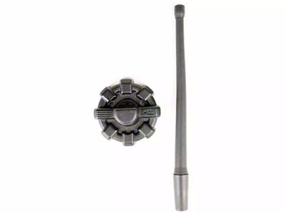 Rugged Ridge Reflex Antenna with Base; 9-Inch (07-18 Jeep Wrangler JK)