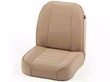 Rugged Ridge Low-Back Front Seat; Tan (76-02 Jeep CJ7, Wrangler YJ & TJ)