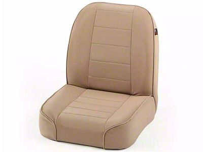 Rugged Ridge Low-Back Front Seat; Black (76-02 Jeep CJ7, Wrangler YJ & TJ)