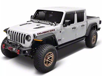Rugged Ridge Metal Max Fender Flares; Front (18-25 Jeep Wrangler JL)