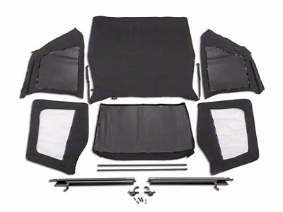 Rugged Ridge Replacement Top with Tinted Windows without Frame; Black Diamond (92-95 Jeep Wrangler YJ)