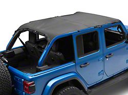 Rugged Ridge Savannah Sailcloth Brief Top; Black Diamond (18-25 Jeep Wrangler JL 4-Door)