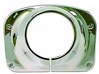 Rugged Ridge Steering Column Cover; Chrome (76-86 Jeep CJ5 & CJ7)