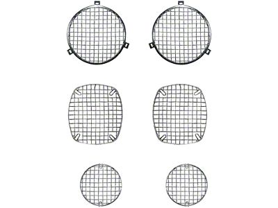 Rugged Ridge Stone Guard Kit; Stainless Steel (76-86 Jeep CJ7)