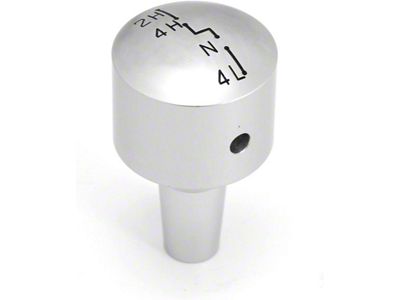 Rugged Ridge Billet Aluminum Transfer Case Shifter Knob; Brushed (07-10 Jeep Wrangler JK)