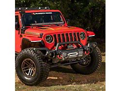Rugged Ridge Venator Front Bumper Over-Rider Hoop; Black (18-25 Jeep Wrangler JL)