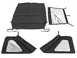 Rugged Ridge Voyager Sailcloth Soft Top with Tinted Windows; Black Diamond (18-25 Jeep Wrangler JL 4-Door)