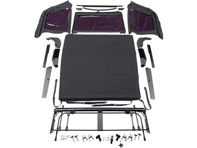 Rugged Ridge Voyager Soft Top; Black Diamond (97-06 Jeep Wrangler TJ, Excluding Unlimited)