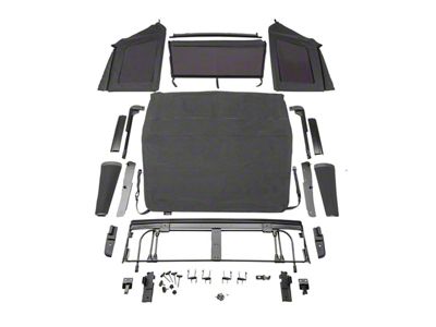 Rugged Ridge Voyager Soft Top with Tinted Windows; Black Diamond (18-25 Jeep Wrangler JL 2-Door)