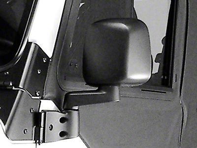 Left Side Chrome Manual Mirror For 1987-2002 Jeep Wrangler – Driver Side Door Mount