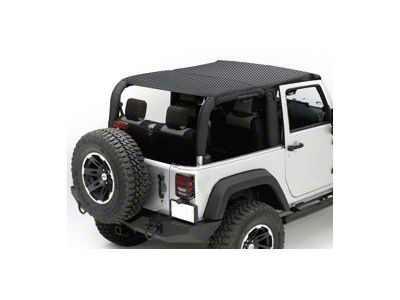 Rugged Ridge Mesh Island Top; Black Diamond (10-18 Jeep Wrangler JK 4-Door)