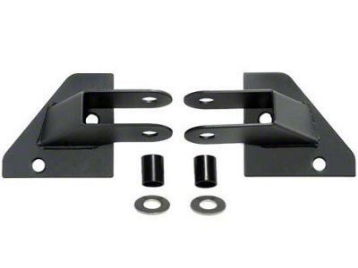 Rugged Ridge Mirror Relocation Brackets; Black (87-95 Jeep Wrangler YJ)