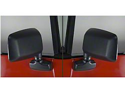Rugged Ridge Door Mirrors; Black (87-95 Jeep Wrangler YJ)