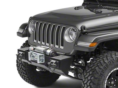 Rugged Ridge Modular XHD Winch Mount Front Bumper - Textured Black (18-22 Jeep Wrangler JL)