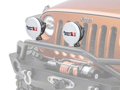 Rugged Ridge 6-Inch HID Off-Road Light Cover; White