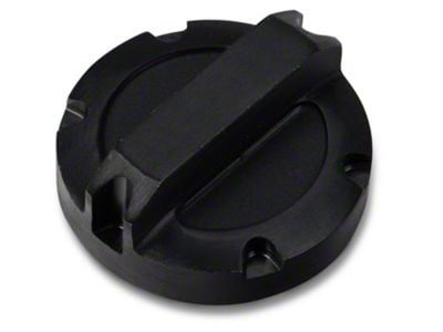 Rugged Ridge Power Steering Reservoir Cap; Black Aluminum (07-11 Jeep Wrangler JK)