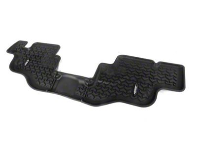 Rugged Ridge All-Terrain Rear Floor Liner; Black (76-95 Jeep CJ7 & Wrangler YJ)