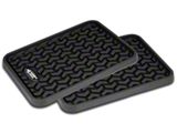 Rugged Ridge All-Terrain Rear Floor Liners; Black (04-06 Jeep Wrangler TJ Unlimited; 07-18 Jeep Wrangler JK 4-Door; 18-26 Jeep Wrangler JL 4-Door, Excluding 4xe)