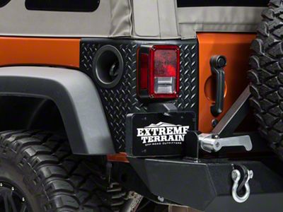 Rugged Ridge Rear Quarter Panel Body Armor Kit (07-18 Jeep Wrangler JK 2-Door)