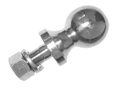 Rugged Ridge 2-Inch Trailer Hitch Ball; Chrome