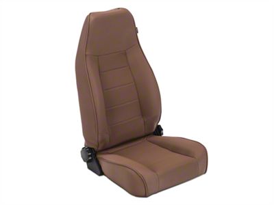 Rugged Ridge High-Back Reclining Front Seat; Nutmug (76-02 Jeep CJ5, CJ7, Wrangler YJ & TJ)