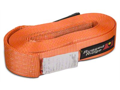 Rugged Ridge 3-Inch x 30-Foot Recovery Strap; 30,000 lb.