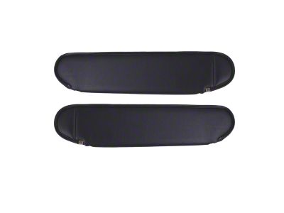 Rugged Ridge Sun Visors; Charcoal (87-95 Jeep Wrangler YJ)