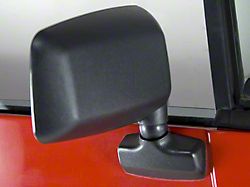 Rugged Ridge Door Mirror; Passenger Side; Black (87-95 Jeep Wrangler YJ)