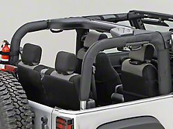 Rugged Ridge Roll Bar Cover; Black Vinyl (07-18 Jeep Wrangler JK 2-Door)
